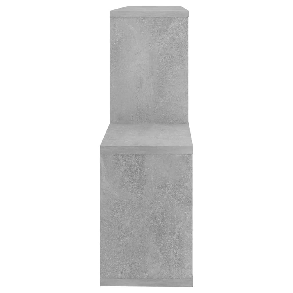 vidaXL Ράφι Τοίχου Γκρι Σκυροδέματος 100 x 18 x 53 εκ. από Επεξ. Ξύλο
