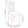 vidaXL Καρέκλες τραπεζαρίας με μαξιλάρια 2 τεμάχια Λευκό μασίφ ξύλο