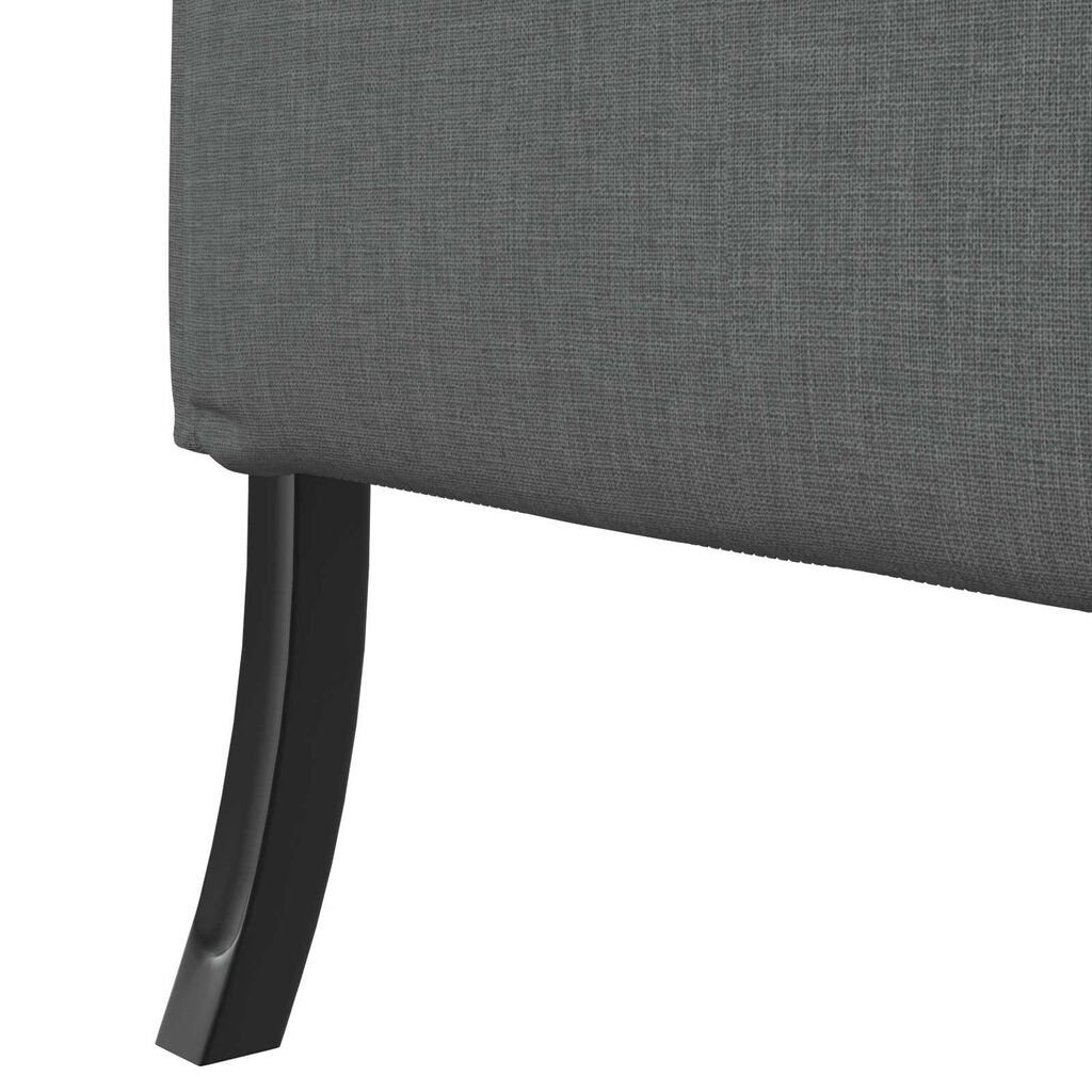 vidaXL Καναπές Υψηλής Πλάτης Σκούρο γκρι 109 x 56 x 121 εκ. ύφασμα