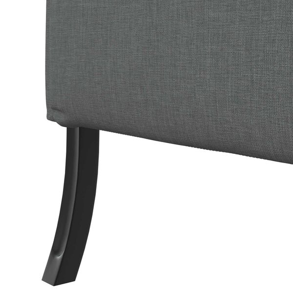 vidaXL Καναπές Υψηλής Πλάτης Σκούρο γκρι 109 x 56 x 121 εκ. ύφασμα
