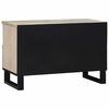 vidaXL Ντουλάπι TV με συρτάρι Λευκό 70 x 33 x 46 εκ Μασίφ ξύλο μάνγκο