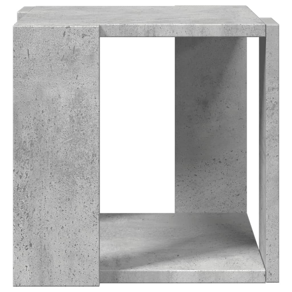 vidaXL Τραπεζάκι Σαλονιού Γκρι Σκυροδ. 32x32x30 εκ. Επεξεργασμένο Ξύλο