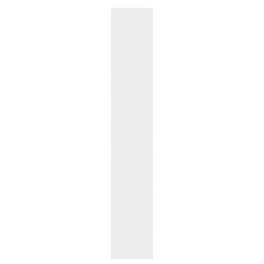 vidaXL Παπουτσοθήκη Λευκή 60x21x125,5 εκ. από Επεξεργασμένο Ξύλο