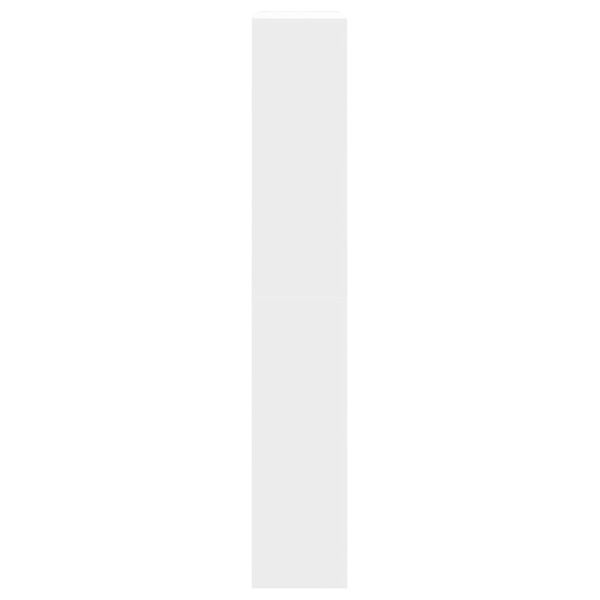 vidaXL Παπουτσοθήκη Λευκή 60x21x125,5 εκ. από Επεξεργασμένο Ξύλο