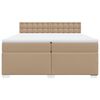 vidaXL &Kappa;&rho;&epsilon;&beta;ά&tau;&iota; Boxspring &mu;&epsilon; &Sigma;&tau;&rho;ώ&mu;&alpha; &Kappa;&alpha;&pi;&omicron;&upsilon;&tau;&sigma;ί&nu;&omicron; 200x200&epsilon;&kappa;.&alpha;&pi;ό &Sigma;&upsilon;&nu;&theta;.&Delta;έ&rho;&mu;&alpha;