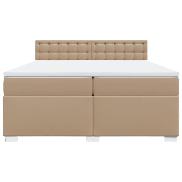 vidaXL &Kappa;&rho;&epsilon;&beta;ά&tau;&iota; Boxspring &mu;&epsilon; &Sigma;&tau;&rho;ώ&mu;&alpha; &Kappa;&alpha;&pi;&omicron;&upsilon;&tau;&sigma;ί&nu;&omicron; 200x200&epsilon;&kappa;.&alpha;&pi;ό &Sigma;&upsilon;&nu;&theta;.&Delta;έ&rho;&mu;&alpha;