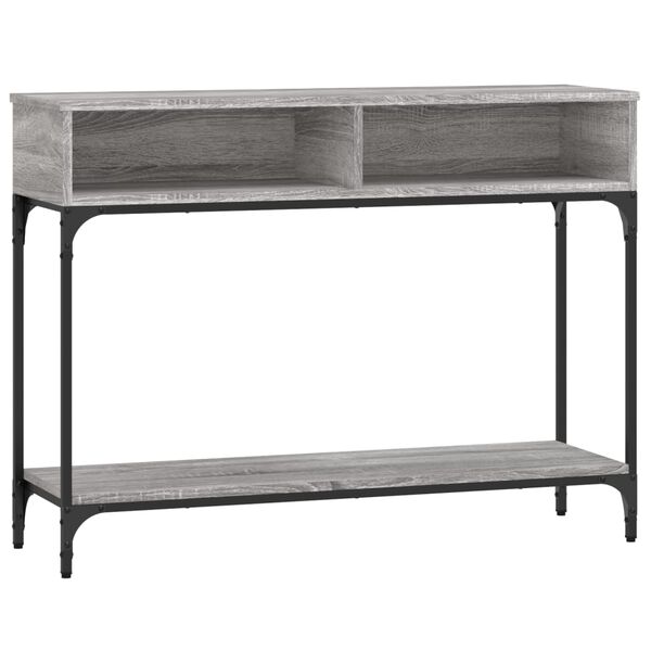vidaXL Τραπέζι Κονσόλα Γκρι Sonoma 100x30,5x75 εκ. Επεξεργασμένο Ξύλο