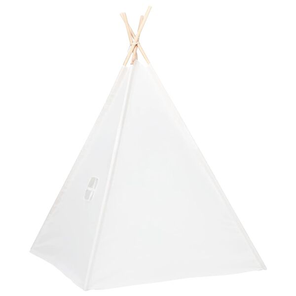 vidaXL &Sigma;&kappa;&eta;&nu;ή Teepee &Pi;&alpha;&iota;&delta;&iota;&kappa;ή &Lambda;&epsilon;&upsilon;&kappa;ή 120x120x150 &epsilon;&kappa;. Peach Skin &mu;&epsilon; &Sigma;ά&kappa;&omicron;