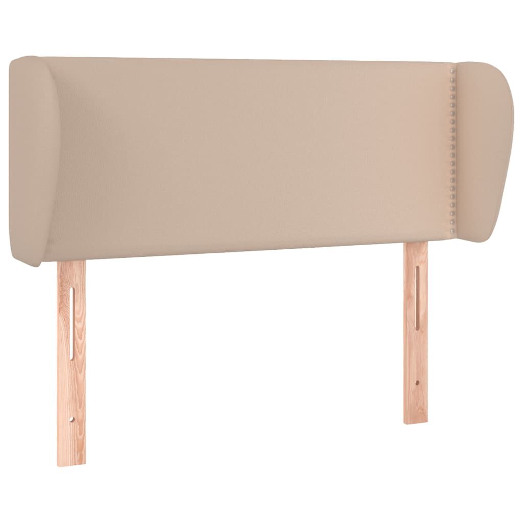vidaXL Κεφαλάρι με Πτερύγια Καπουτσίνο 83x23x78/88 εκ. Συνθετικό Δέρμα