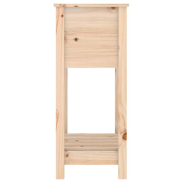 vidaXL Ζαρντινιέρα με Ράφι 54 x 34,5 x 81 εκ. από Μασίφ Ξύλο Πεύκου