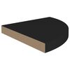 vidaXL Ράφια Τοίχου 4 τεμ. Μαύρα 35x35x3,8 εκ. από MDF
