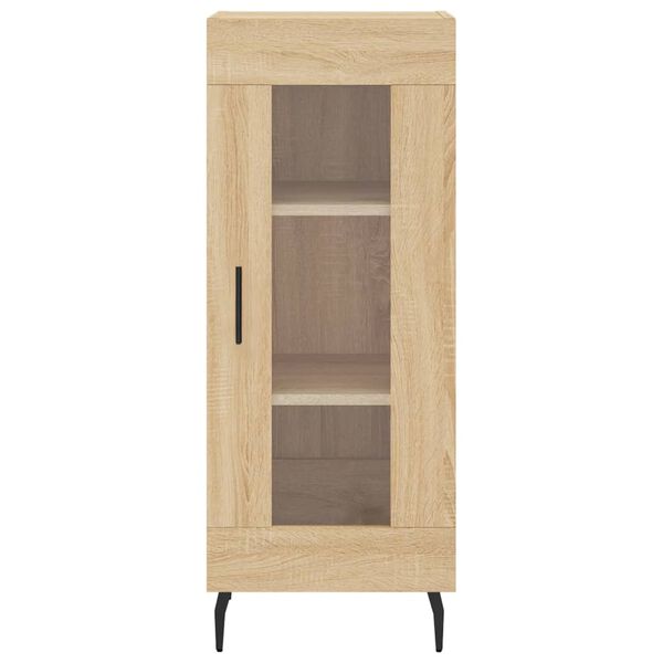 vidaXL Μπουφές Sonoma δρυς 34,5 x 34 x 180 εκ. από Επεξεργασμένο Ξύλο