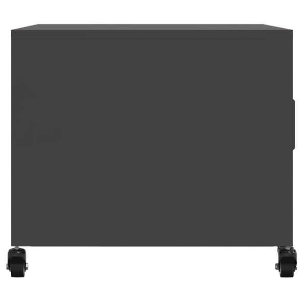 vidaXL Τραπεζάκι Σαλονιού Μαύρο 68x50x43,5 εκ. από Ατσάλι