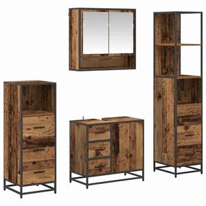 vidaXL &Sigma;&epsilon;&tau; &Epsilon;&pi;ί&pi;&lambda;&omega;&nu; &Mu;&pi;ά&nu;&iota;&omicron;&upsilon; 4 &tau;&mu;&chi;. &Pi;&alpha;&lambda;&iota;ό &Xi;ύ&lambda;&omicron; 65 x 33 x 60 &epsilon;&kappa;