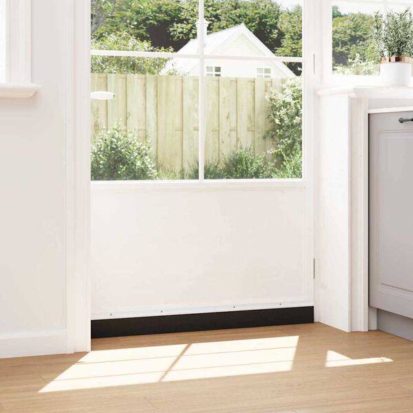 vidaXL Σφραγίδες πόρτας με βούρτσες που προσαρτώνται 2 pcs Λευκό