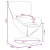 vidaXL Κάθισμα-αυγό Μαύρο 63 x 73 x 90 εκ Βελούδο