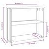 vidaXL Ντουλάπι HAMAR Σκ. Γκρι 85 x 35 x 80 εκ. από Μασίφ Ξύλο Πεύκου