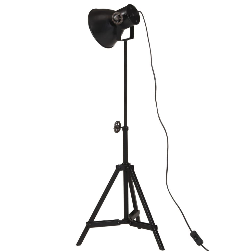 vidaXL Φωτιστικό Δαπέδου 25 W Μαύρο 35x35x65/95 εκ. Ε27