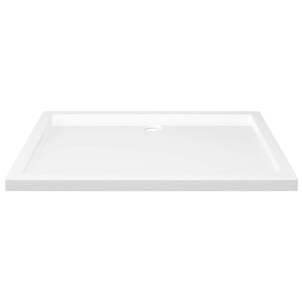 vidaXL Βάση Ντουζιέρας Ορθογώνια Λευκή 80 x 110 εκ. από ABS