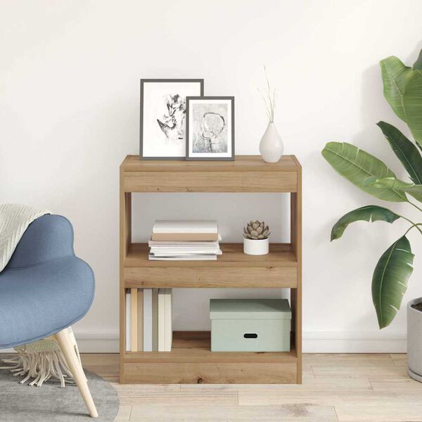 vidaXL &Beta;&iota;&beta;&lambda;&iota;&omicron;&theta;ή&kappa;&eta; Artisan Oak 60 x 30 x 72 &epsilon;&kappa;. &Epsilon;&pi;&epsilon;&xi;&epsilon;&rho;&gamma;&alpha;&sigma;&mu;έ&nu;&omicron; &xi;ύ&lambda;&omicron;