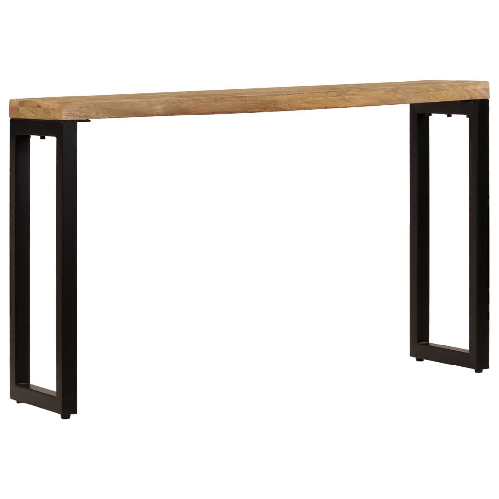 vidaXL Τραπέζι Κονσόλα 120 x 35 x 76 εκ. από Μασίφ Ξύλο Μάνγκο/Ατσάλι