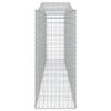 vidaXL Συρματοκιβώτια Τοξωτά 8 τεμ. 400x50x120/140 εκ. Γαλβαν. Ατσάλι