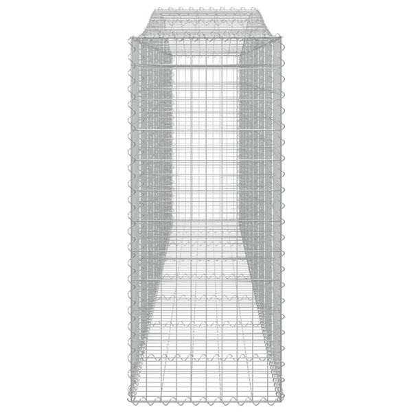 vidaXL Συρματοκιβώτια Τοξωτά 8 τεμ. 400x50x120/140 εκ. Γαλβαν. Ατσάλι