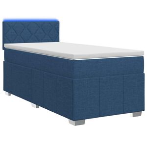 vidaXL &Kappa;&rho;&epsilon;&beta;ά&tau;&iota; box spring &mu;&epsilon; &sigma;&tau;&rho;ώ&mu;&alpha; &Mu;&pi;&lambda;&epsilon; 90 x 200 cm Ύ&phi;&alpha;&sigma;&mu;&alpha;