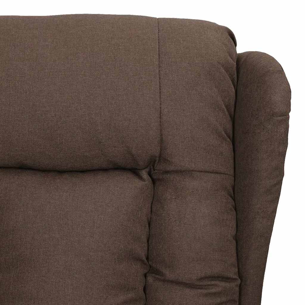 vidaXL Πολυθρόνα Μασάζ με Ανύψωση Taupe Υφασμάτινη
