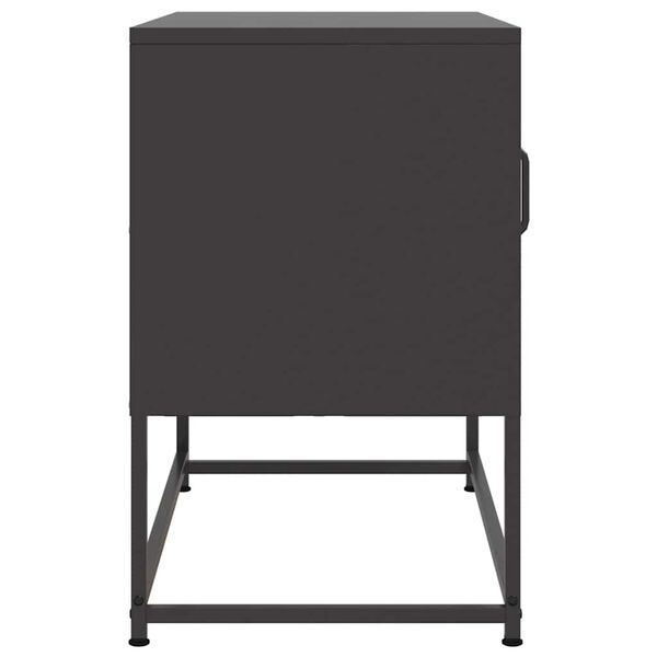 vidaXL Έπιπλο Τηλεόρασης Μαύρο 68,5x39x60,5 εκ. Ατσάλινο