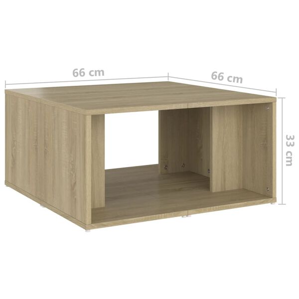 vidaXL Τραπεζάκια Σαλονιού 4 τεμ. Sonoma Δρυς 33x33x33 εκ. Επεξ. Ξύλο