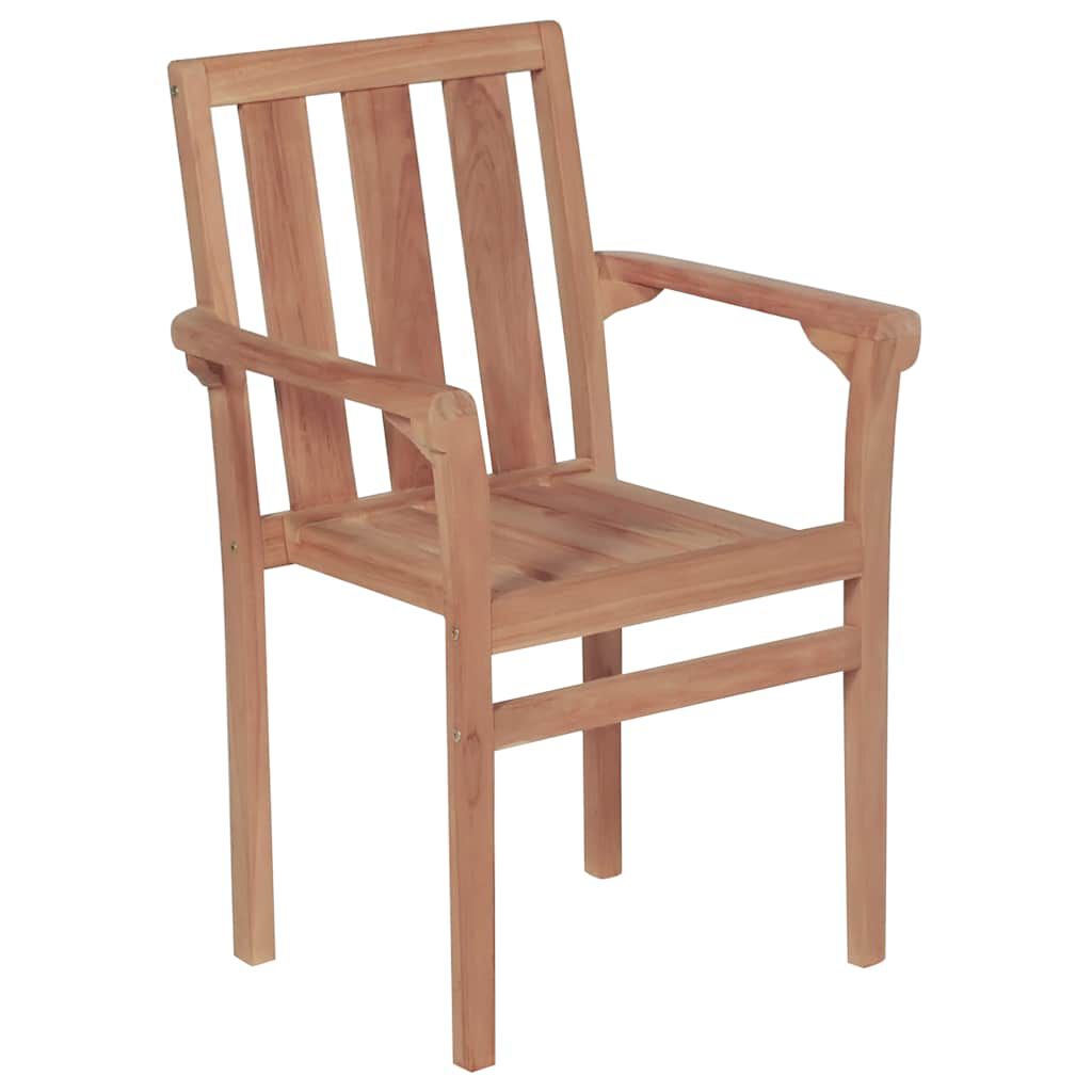 vidaXL Καρέκλες Κήπου 2 τεμ. από Μασίφ Ξύλο Teak με Taupe Μαξιλάρια