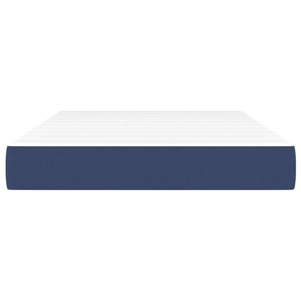 vidaXL Στρώμα με Pocket Springs Μπλε 120x200x20 εκ. Υφασμάτινο