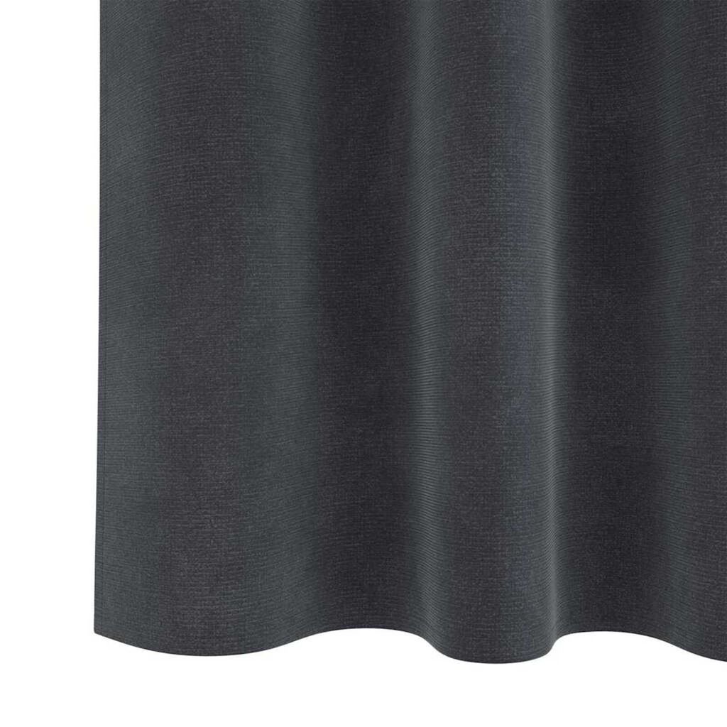 vidaXL Κουρτίνες με κουρτίνες 2 pcs Ανοιχτό γκρι 140 x 140 cm Βελούδο