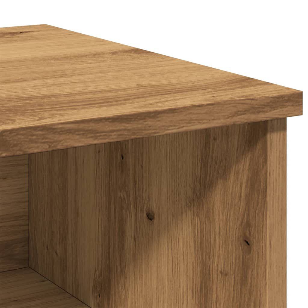 vidaXL Κομοδίνο Αρτισιανή Δρυς 40x36x65 εκ. από Επεξεργασμένο Ξύλο