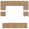 vidaXL Σετ επίπλου τηλεόρασης 8 pcs artisan δρυς 80 x 30 x 30 εκ