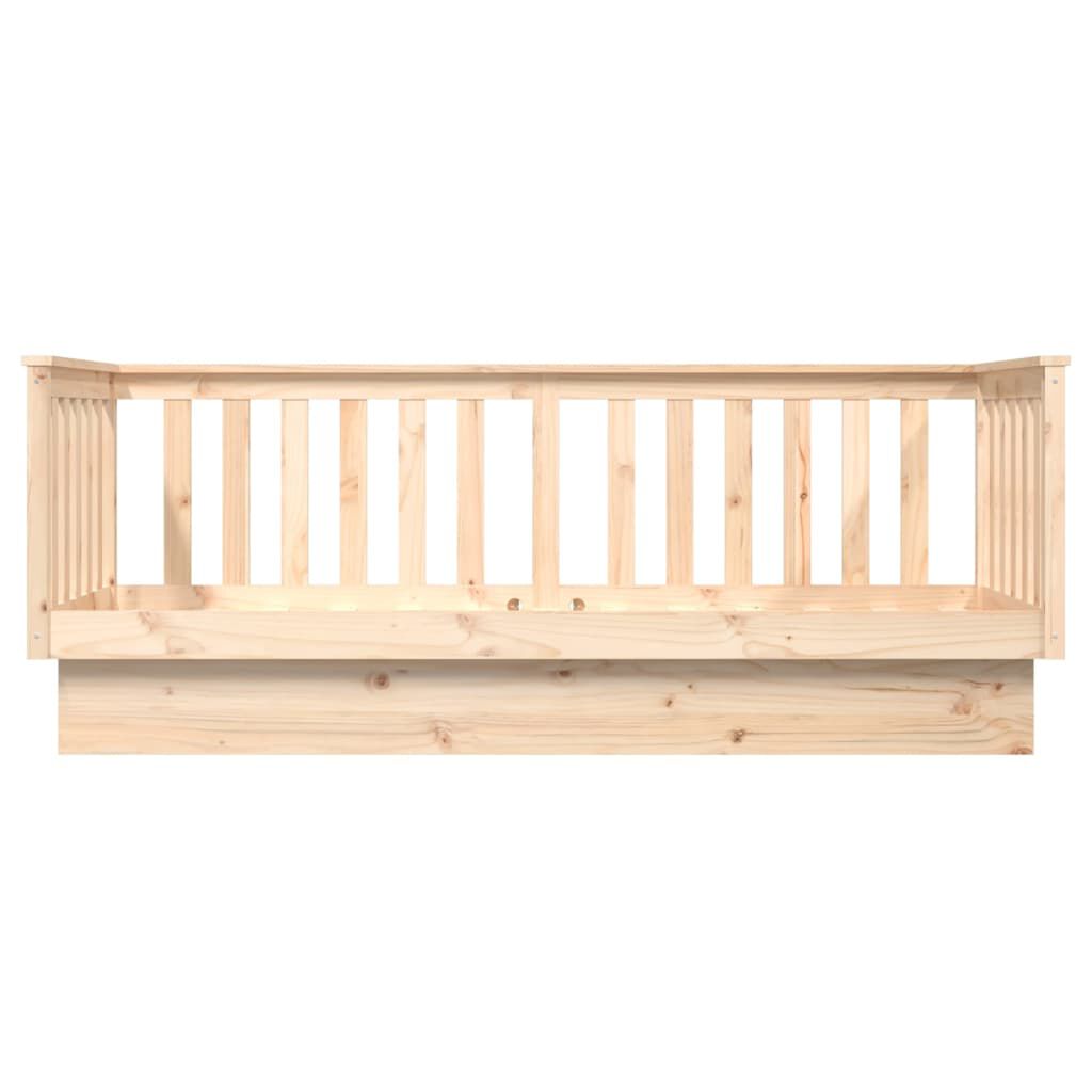 vidaXL Κρεβάτι ημέρας χωρίς στρώμα 75x190 cm Στερεό ξύλο πεύκο