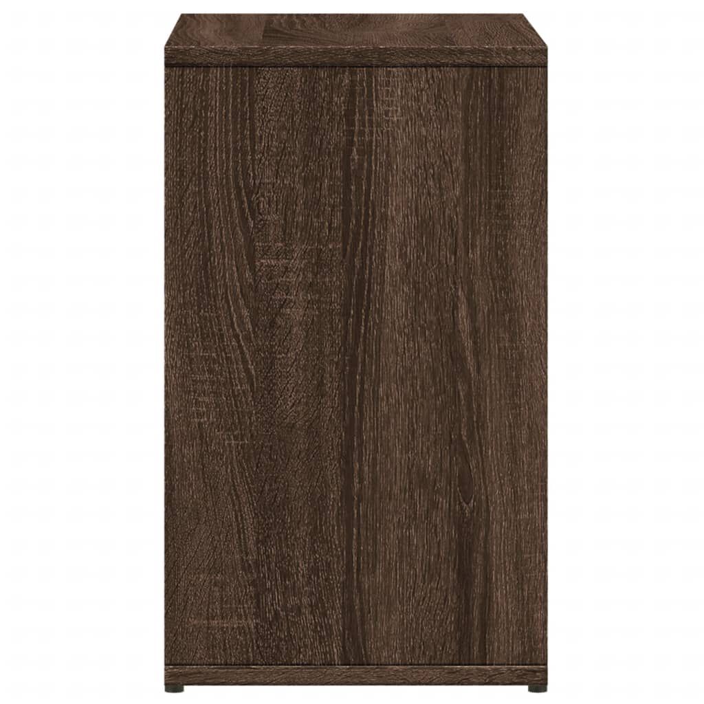 vidaXL Βοηθητικό Τραπέζι Καφέ Δρυς 50 x 30 x 50 εκ. Επεξεργασμένο Ξύλο