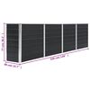 vidaXL Ζαρντινιέρα Ψηλή Ανθρακί 320x40x77 εκ. Γαλβανισμένος Χάλυβας