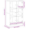 vidaXL Ντουλάπι με Πόρτες 68x37x109 εκ. από Επεξεργασμένο Ξύλο