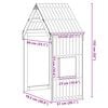 vidaXL Οροφή Κρεβατιού Παιδική 55x84x132 εκ. από Μασίφ Ξύλο Πεύκου