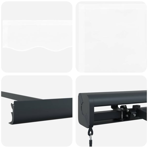 vidaXL Σκηνίτσα Αναδιπλούμενη Λευκό 350 x 250 εκ Ύφασμα και Μέταλλο