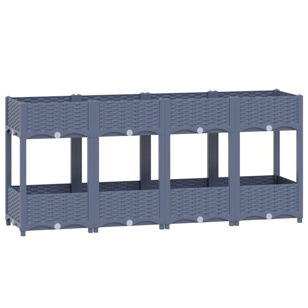 vidaXL Ζαρντινιέρα 160 x 40 x 71 εκ. από Πολυπροπυλένιο