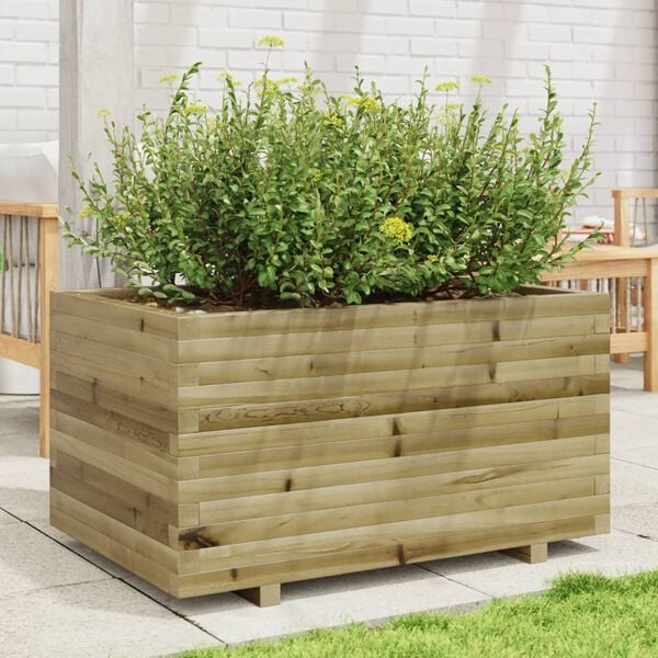vidaXL Ζαρντινιέρα Κήπου 90x60x49,5 εκ. από Εμποτισμένο Ξύλο Πεύκου