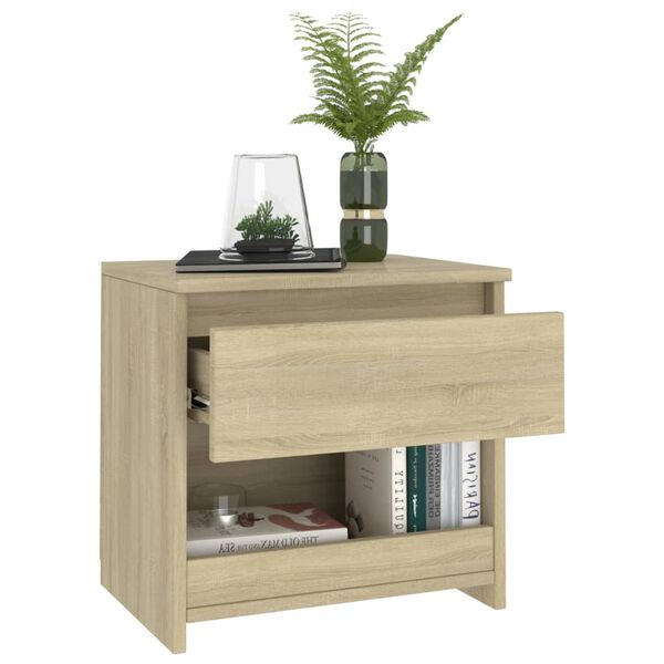 vidaXL Κομοδίνα 2 τεμ. Sonoma Δρυς 40 x 30 x 39 εκ. από Επεξ. Ξύλο