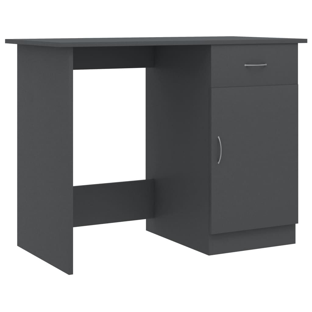 vidaXL Γραφείο Γκρι 100 x 50 x 76 εκ. από Μοριοσανίδα
