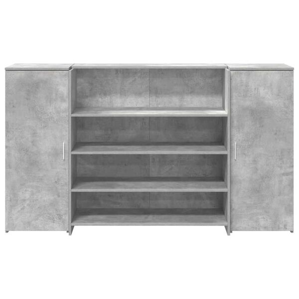 vidaXL Γραφείο υποδοχής 180x50x103,5εκ. Επεξεργασμένο Ξύλο