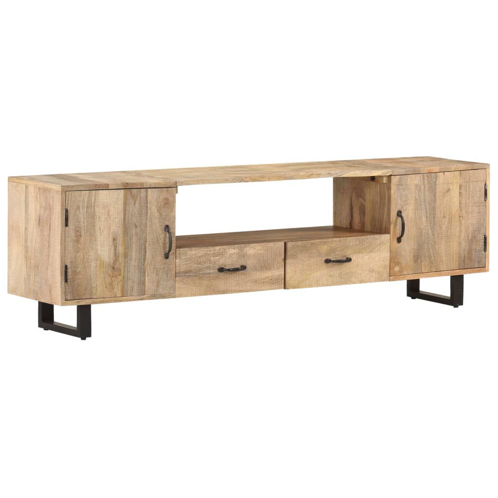 vidaXL Έπιπλο Τηλεόρασης 160 x 30 x 45 εκ. από Μασίφ Ξύλο Μάνγκο