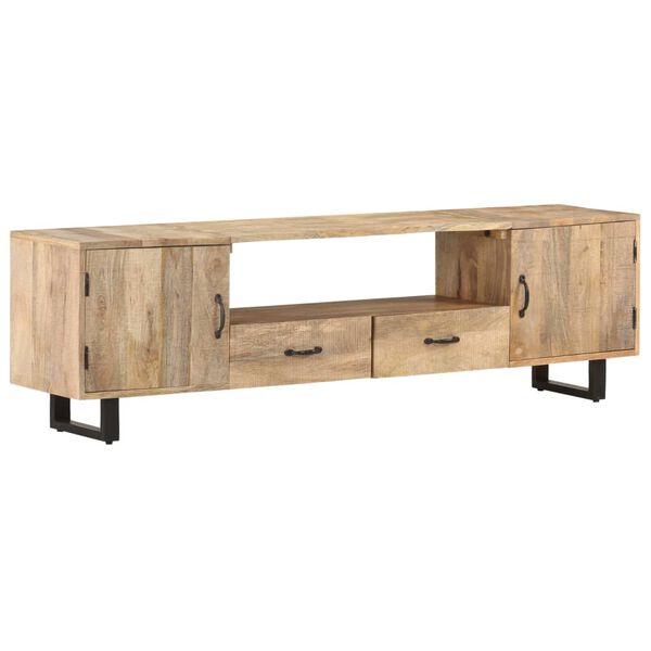 vidaXL Έπιπλο Τηλεόρασης 160 x 30 x 45 εκ. από Μασίφ Ξύλο Μάνγκο