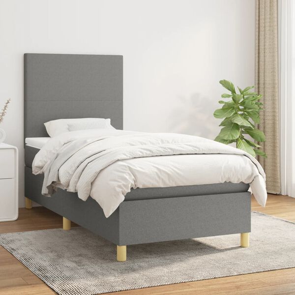 vidaXL &Kappa;&rho;&epsilon;&beta;ά&tau;&iota; Boxspring &mu;&epsilon; &Sigma;&tau;&rho;ώ&mu;&alpha; &Sigma;&kappa;&omicron;ύ&rho;&omicron; &Gamma;&kappa;&rho;&iota; 80x200 &epsilon;&kappa;. &Upsilon;&phi;&alpha;&sigma;&mu;ά&tau;&iota;&nu;&omicron;